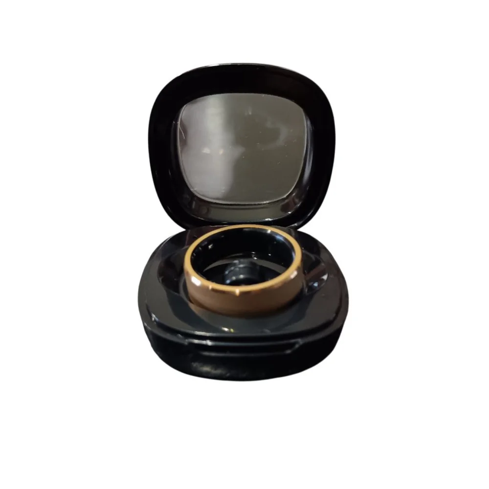 Smart Ring NWT Beautiful Brushed Gold Tone Fitness Tracker Sleep, HR, BP Steps